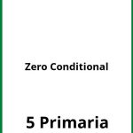 Ejercicios Zero Conditional 5 Primaria PDF
