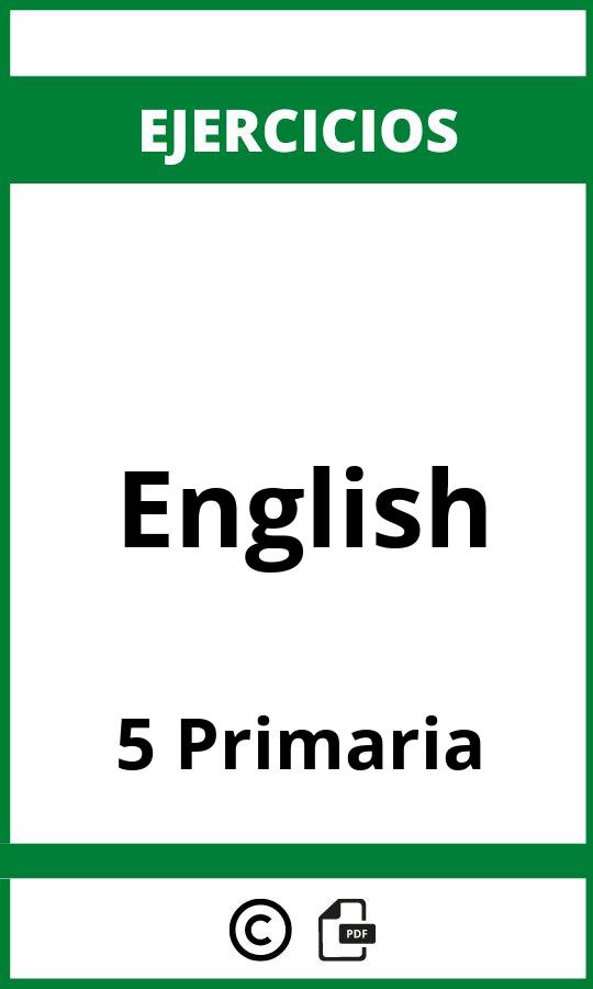English Ejercicios PDF 5 Primaria