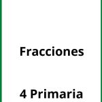 Fracciones 4 Primaria Ejercicios PDF