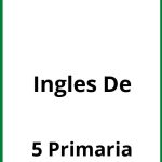 Ingles 5 De Primaria Ejercicios PDF