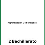 Optimizacion De Funciones 2 Bachillerato Ejercicios  PDF