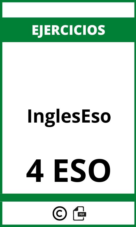 PDF Ejercicios Ingles 4 ESO