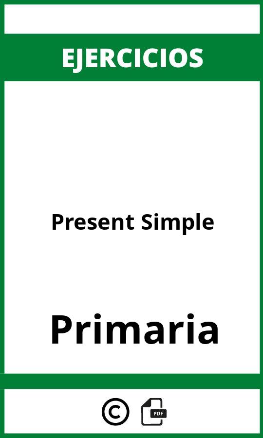 Present Simple Ejercicios PDF Primaria