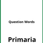 Question Words Ejercicios Primaria PDF