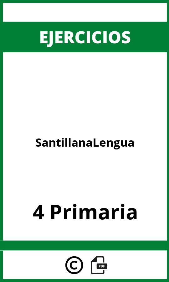 Santillana Ejercicios Lengua 4 Primaria PDF
