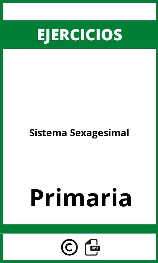 Sistema Sexagesimal Primaria Ejercicios PDF